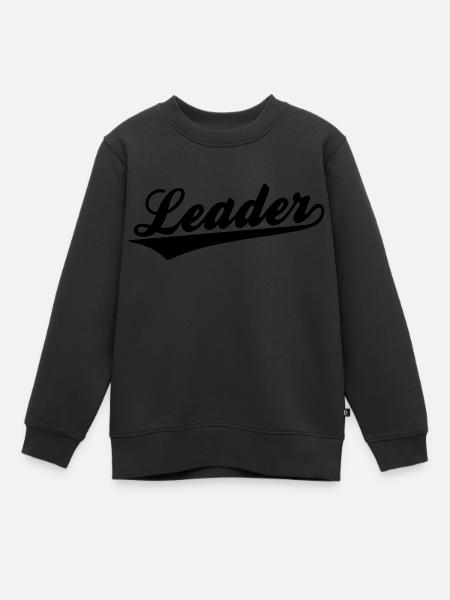 Leader - Sweat Premium enfant bio - noir