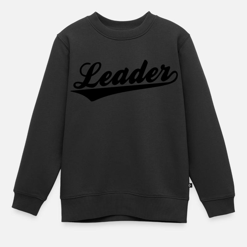 Leader - Kids Premium Organic Sweatshirt - black
