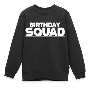 Anniversaire Squad - Sweat Premium enfant bio - noir - Devant - AI Model Kid Female (0cm)