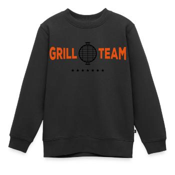 grill team grill - Kinder Premium Organic Sweatshirt - Schwarz - Vorne - AI Model Kid Female (0cm)