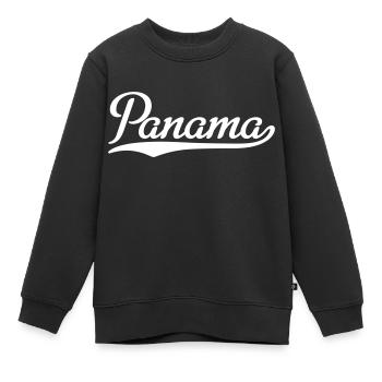 Panama - Kinder Premium Organic Sweatshirt - Schwarz - Vorne - AI Model Kid Female (0cm)