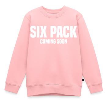 SIX PACK À VENIR - Sweat Premium enfant bio - rose - Devant - AI Model Kid Female (0cm)