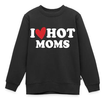 Ich heiße Mütter - Kinder Premium Organic Sweatshirt - Schwarz - Vorne - AI Model Kid Female (0cm)
