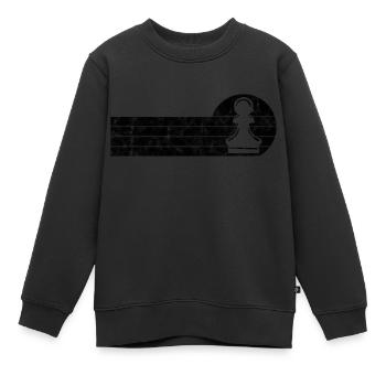 Échecs d’échecs de jeu d’échecs - Sweat Premium enfant bio - noir - Devant - AI Model Kid Female (0cm)