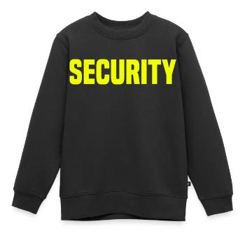 Security Bodyguard Sicherheitsdienst Türsteher - Kinder Premium Organic Sweatshirt - Schwarz - Vorne - AI Model Kid Female (0cm)