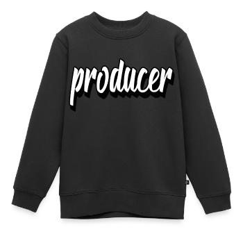 producer film produzent musik liebe macher boss - Kinder Premium Organic Sweatshirt - Schwarz - Vorne - AI Model Kid Female (0cm)
