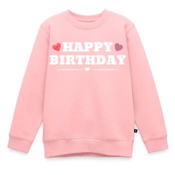 Bon anniversaire - Sweat Premium enfant bio - rose - Devant - AI Model Kid Female (0cm)