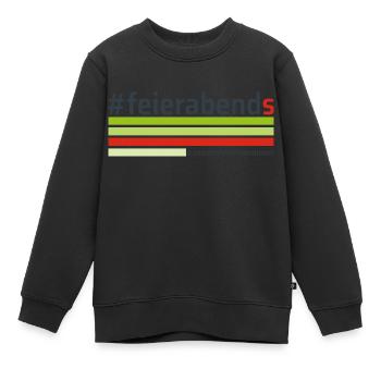 #feierabends - Kinder Premium Organic Sweatshirt - Schwarz - Vorne - AI Model Kid Female (0cm)