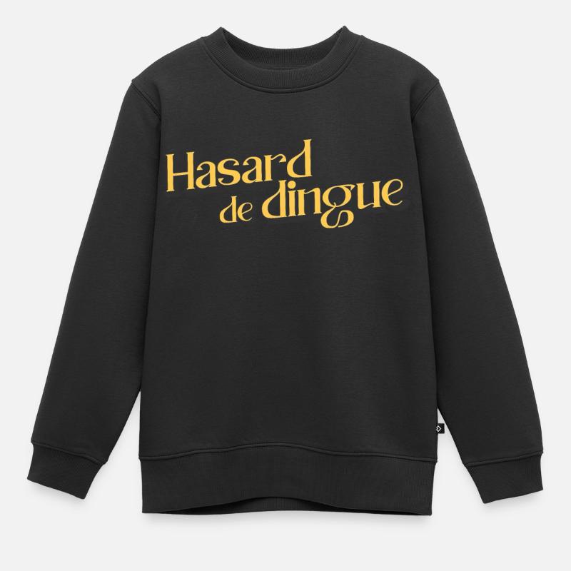 Hasard de dingue - Sweat Premium enfant bio - noir