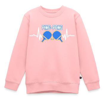 Tischtennisschläger Freizeitgeschenk Tischtennisspieler - Kinder Premium Organic Sweatshirt - Rosa - Vorne - AI Model Kid Female (0cm)