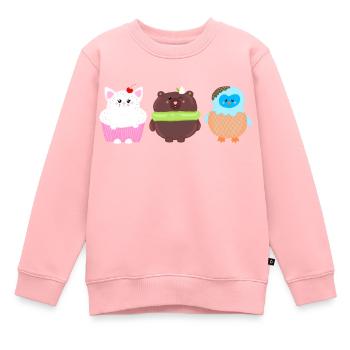 Sweet Besties - Kinder Premium Organic Sweatshirt - Rosa - Vorne - AI Model Kid Female (0cm)