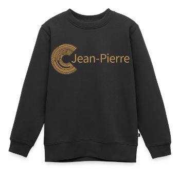 Pour Jean Pierre - Sweat Premium enfant bio - noir - Devant - AI Model Kid Female (0cm)