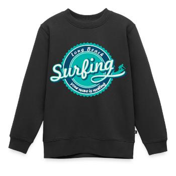 Wassersport - Kinder Premium Organic Sweatshirt - Schwarz - Vorne - AI Model Kid Female (0cm)