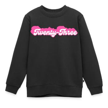 Dreiundzwanzig Geburtstag - 23. Geburtstag Retro Pink - Kinder Premium Organic Sweatshirt - Schwarz - Vorne - AI Model Kid Female (0cm)