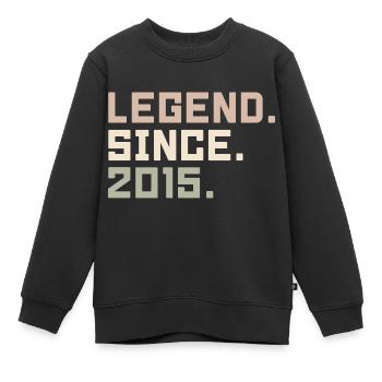 Legenden wurden im 2015 geboren Geschenkideen 2015 - Kinder Premium Organic Sweatshirt - Schwarz - Vorne - AI Model Kid Female (0cm)