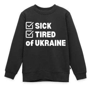 En avoir assez - Sweat Premium enfant bio - noir - Devant - AI Model Kid Female (0cm)