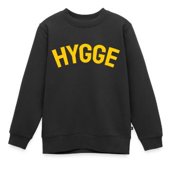 Hygge Style de vie scandinave - Sweat Premium enfant bio - noir - Devant - AI Model Kid Female (0cm)