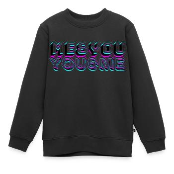 Me&You You&Me - Kinder Premium Organic Sweatshirt - Schwarz - Vorne - AI Model Kid Female (0cm)