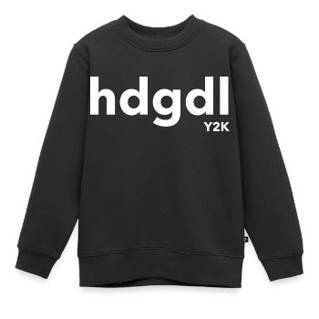 hdgdl Y2K weiß - Kinder Premium Organic Sweatshirt - Schwarz - Vorne - AI Model Kid Female (0cm)