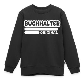 Buchhalter - Kinder Premium Organic Sweatshirt - Schwarz - Vorne - AI Model Kid Female (0cm)