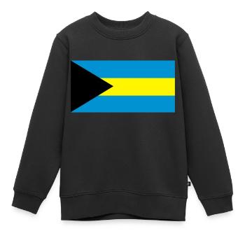 Bahamas Flagge - Kinder Premium Organic Sweatshirt - Schwarz - Vorne - AI Model Kid Female (0cm)