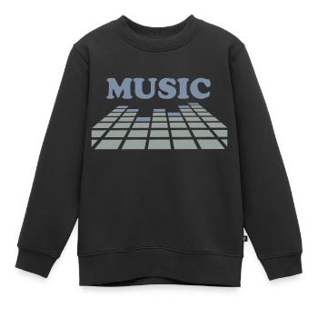 equalizer - Kids Premium Organic Sweatshirt - black - Front - AI Model Kid Female (0cm)