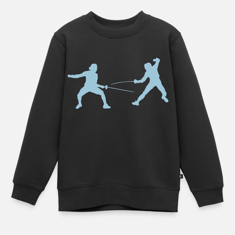 fencing - Kids Premium Organic Sweatshirt - black