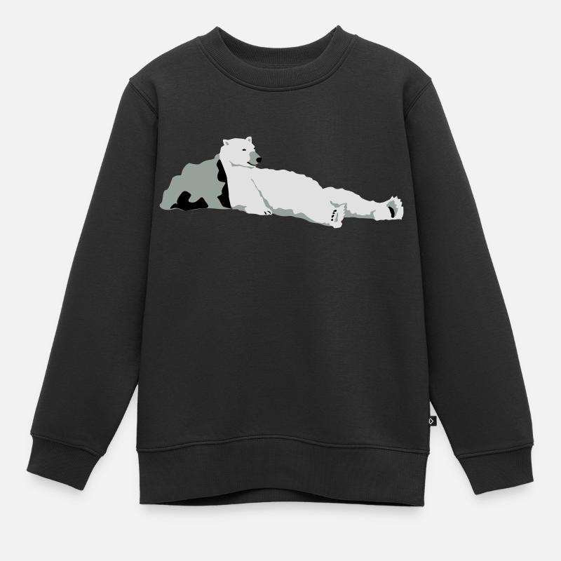 Eisbär - Kinder Premium Organic Sweatshirt - Schwarz