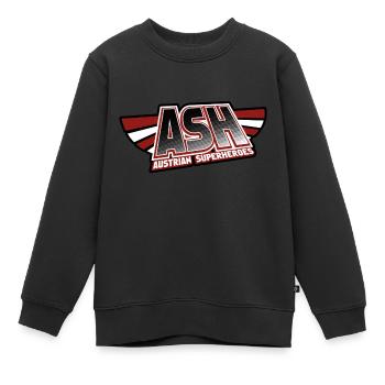 Austrian Superheroes - Kinder Premium Organic Sweatshirt - Schwarz - Vorne - AI Model Kid Female (0cm)