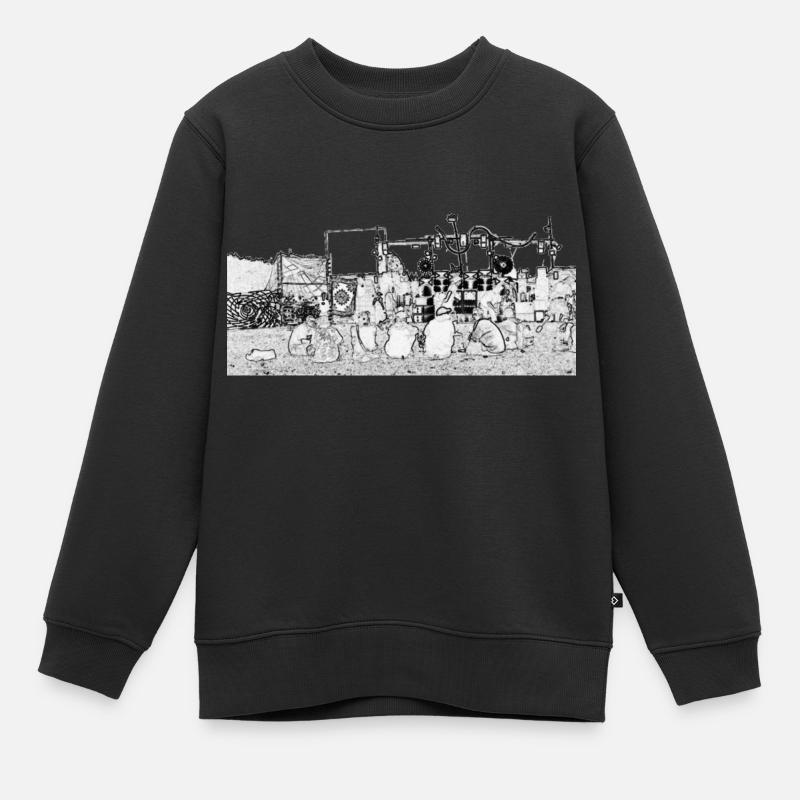 system333 - Kinder Premium Organic Sweatshirt - Schwarz
