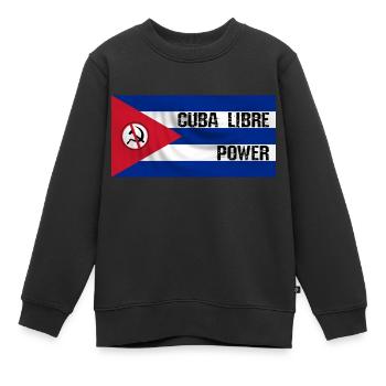 cuba - Sweat Premium enfant bio - noir - Devant - AI Model Kid Female (0cm)