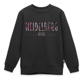 Heidelberg Beach - Kinder Premium Organic Sweatshirt - Schwarz - Vorne - AI Model Kid Female (0cm)