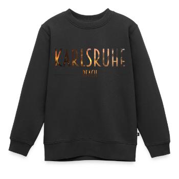Karlsruhe Beach - Kinder Premium Organic Sweatshirt - Schwarz - Vorne - AI Model Kid Female (0cm)