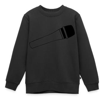 Mikrofon - Kinder Premium Organic Sweatshirt - Schwarz - Vorne - AI Model Kid Female (0cm)
