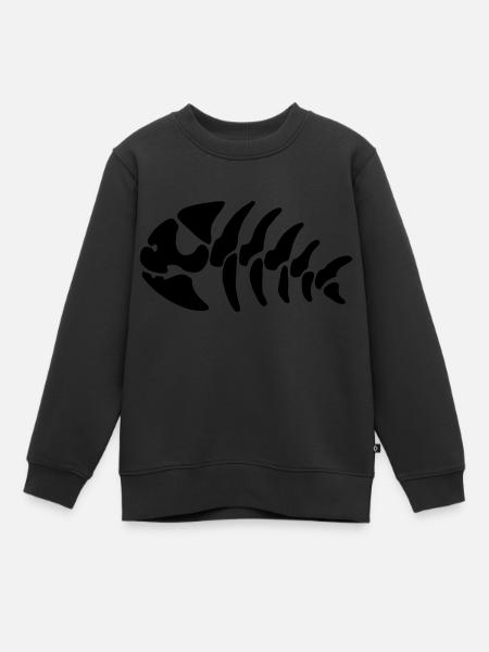piratenfisch - Kinder Premium Organic Sweatshirt - Schwarz