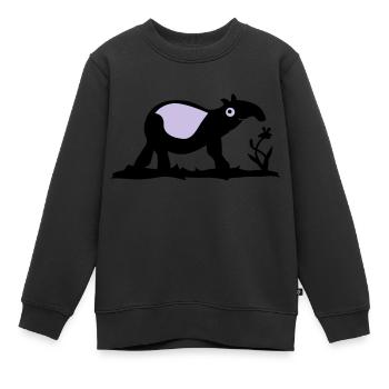 Tapir - Sweat Premium enfant bio - noir - Devant - AI Model Kid Female (0cm)