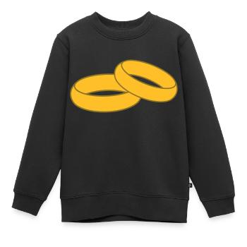 Rings - Kinder Premium Organic Sweatshirt - Schwarz - Vorne - AI Model Kid Female (0cm)