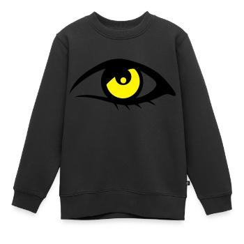Auge Auge Auge 1906 - Kinder Premium Organic Sweatshirt - Schwarz - Vorne - AI Model Kid Female (0cm)