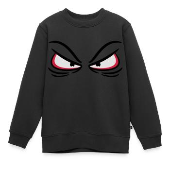 Evil Eyes - Kids Premium Organic Sweatshirt - black - Front - AI Model Kid Female (0cm)