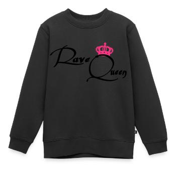 Rave Queen - Kinder Premium Organic Sweatshirt - Schwarz - Vorne - AI Model Kid Female (0cm)