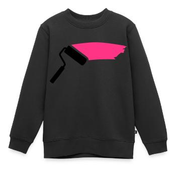 Maler - Kinder Premium Organic Sweatshirt - Schwarz - Vorne - AI Model Kid Female (0cm)