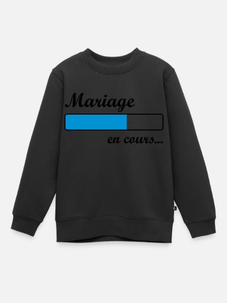 Mariage en cours ... - Sweat Premium enfant bio - noir