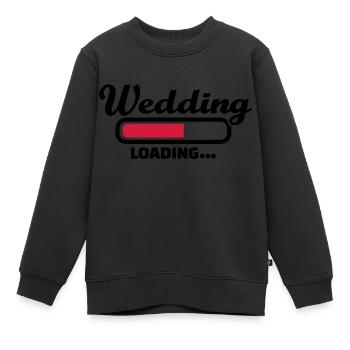 Hochzeit - Kinder Premium Organic Sweatshirt - Schwarz - Vorne - AI Model Kid Female (0cm)