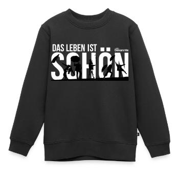 Alte Bekannte - Das Leben ist schön - Kinder Premium Organic Sweatshirt - Schwarz - Vorne - AI Model Kid Female (0cm)