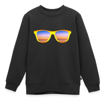 Lunettes de soleil - Sweat Premium enfant bio - noir - Devant - AI Model Kid Female (0cm)