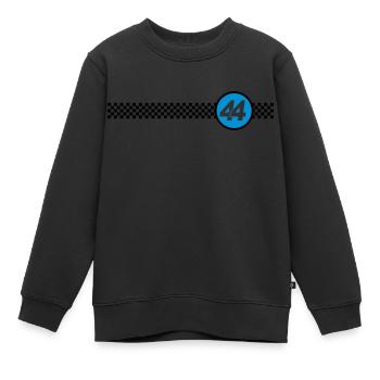 Racing 44 - Kinder Premium Organic Sweatshirt - Schwarz - Vorne - AI Model Kid Female (0cm)