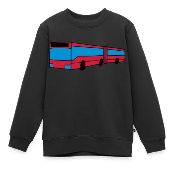 Bus - Kinder Premium Organic Sweatshirt - Schwarz - Vorne - AI Model Kid Female (0cm)