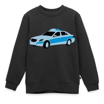 polizei - Kinder Premium Organic Sweatshirt - Schwarz - Vorne - AI Model Kid Female (0cm)