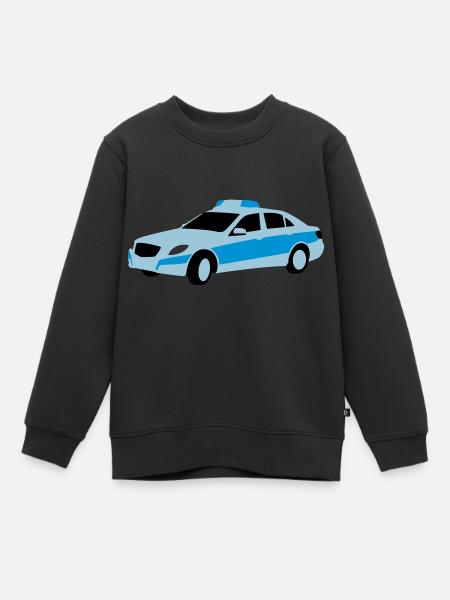 polizei - Kinder Premium Organic Sweatshirt - Schwarz