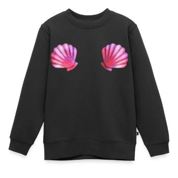 Costume de sirène soutien-gorge coque coquilles de - Sweat Premium enfant bio - noir - Devant - AI Model Kid Female (0cm)
